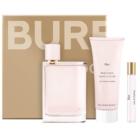 burberry her eau de parfum spray 50ml gift set|where to buy burberry perfume.